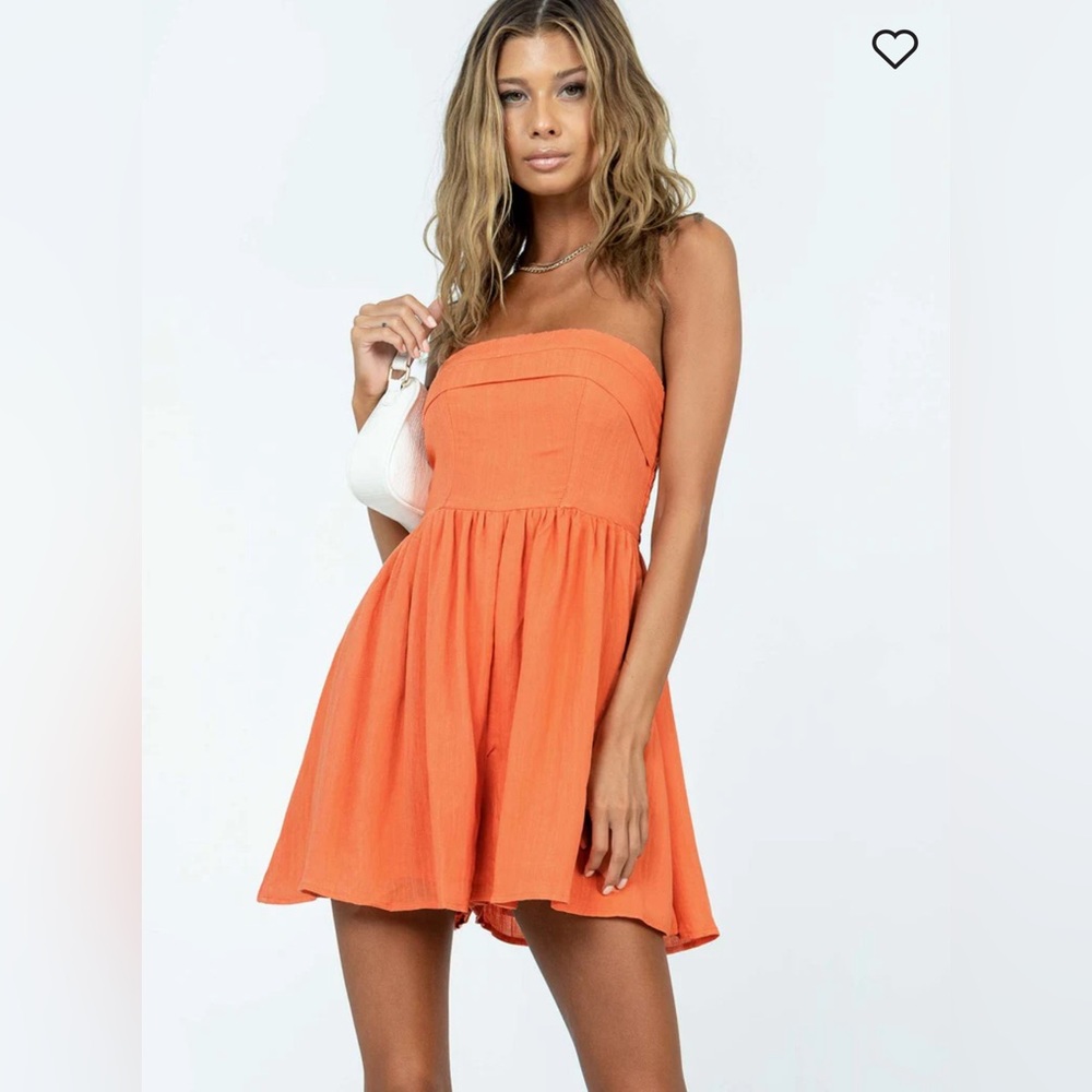 Princess Poly kehlani orange summer romper